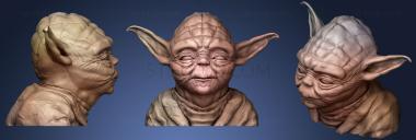 3D model Yoda Bust (STL)